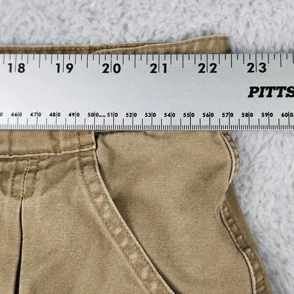 Cabelas 7-Pocket Hiker Shorts Mens 46 Brown Cotton Canvas Cargo Outdoor Utility - Picture 10 of 13